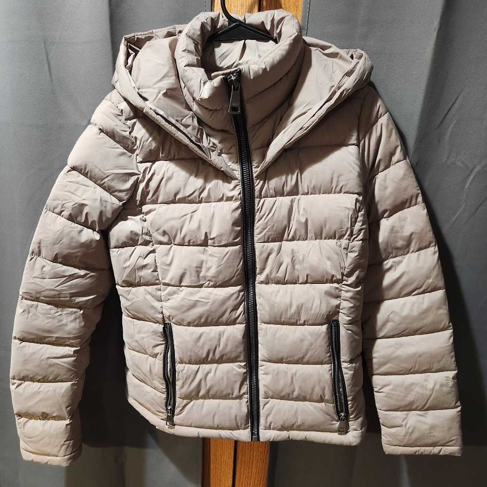 DKNY Light Gray Puffer Jacket